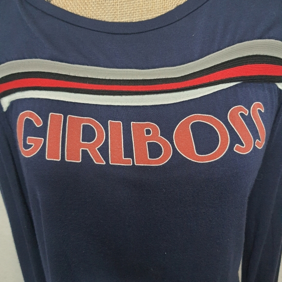 Papaya Girl Boss Long Sleeve Shirt Medium - Picture 2 of 7